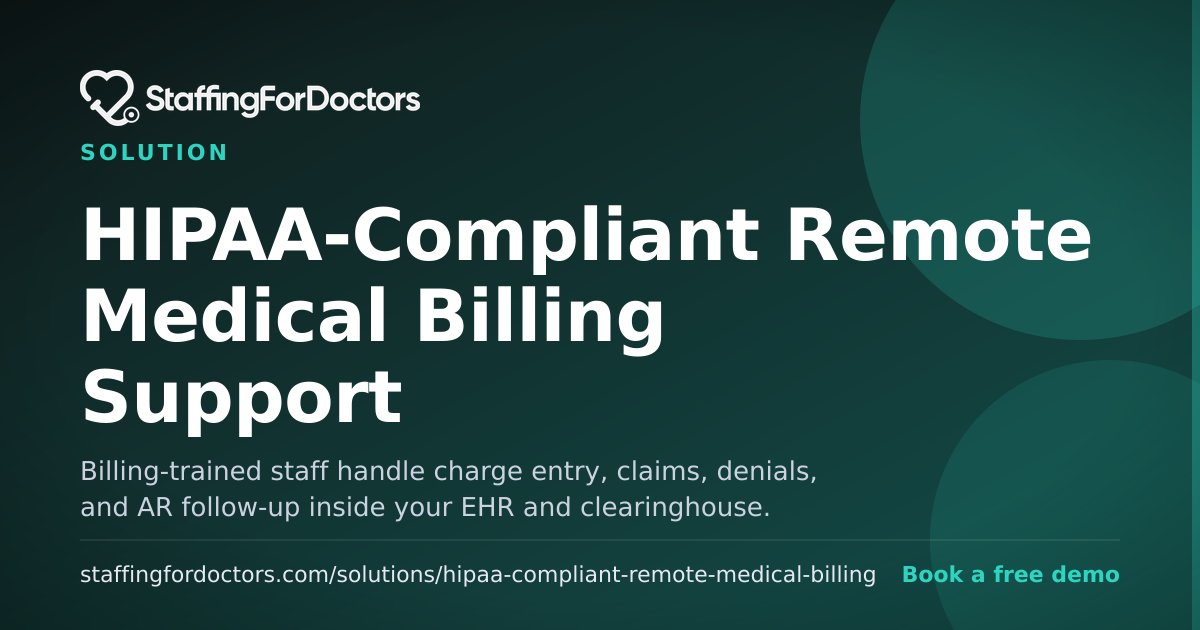 HIPAA-Compliant Remote Medical Billing Support